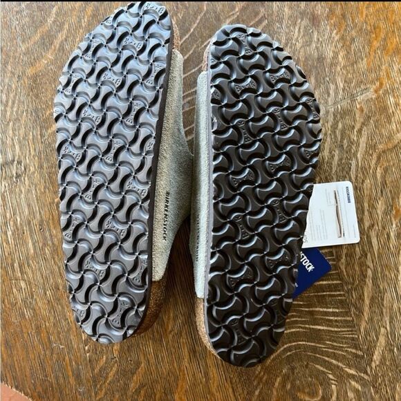 Birkenstock arizona soft slide sandal TAUPE SUEDE 8/8.5 - 39 - Picture 4 of 10